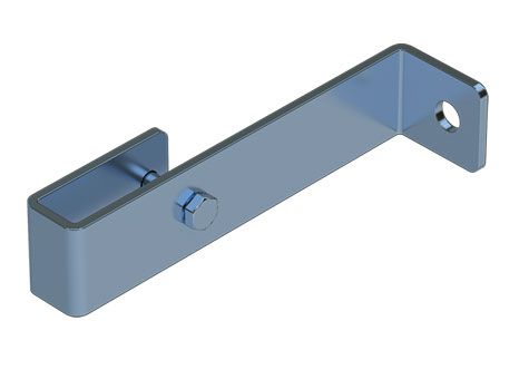 Produktbild ZARGES Wandhalter für Leitern Edelstahl V4A, Wandabstand 280 - 330 mm