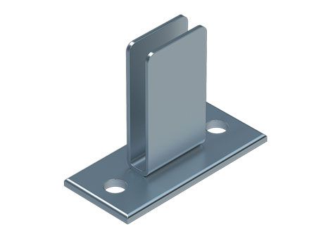 Produktbild ZARGES Fußplatte für GFK Schachtleitern, zur Bodenbefestigung