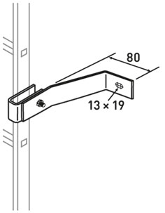 Produktbild ZARGES Wandhalter für GFK Leitern, Wandabstand 280 - 330 mm bild 2