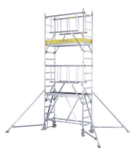 Produktbild ZARGES S-PLUS Klappgerüst COMPACT Z600, 1,20 x 1,80 m, Arbeitshöhe ca. 12,40 m
