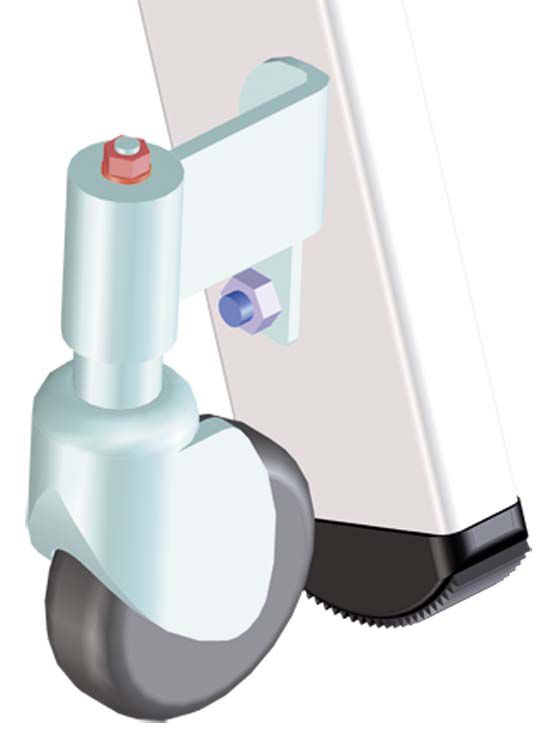 Produktbild Zarges Federbockrollen (1 Satz = 4 Stück) bild 2