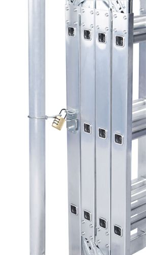 Produktbild ZARGES Diebstahlschutz/Leiter mit Vierkantholm, incl. Montage