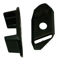 Produktbild ZARGES Stufenabschluss 42 mm links, schwarz, für geschraubte Stehleiter