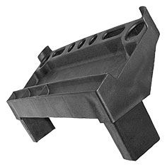 Produktbild ZARGES Ablageschale Z600, schwarz 42 x 25 mm