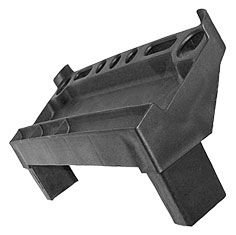 Produktbild ZARGES Ablageschale Z600, schwarz 42 x 25 mm