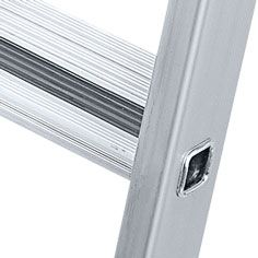 Produktbild ZARGES LM-Stufen-Regalleiter Z600, 14 Stufen senkr. Einhängehöhe bis 4,25 m bild 4