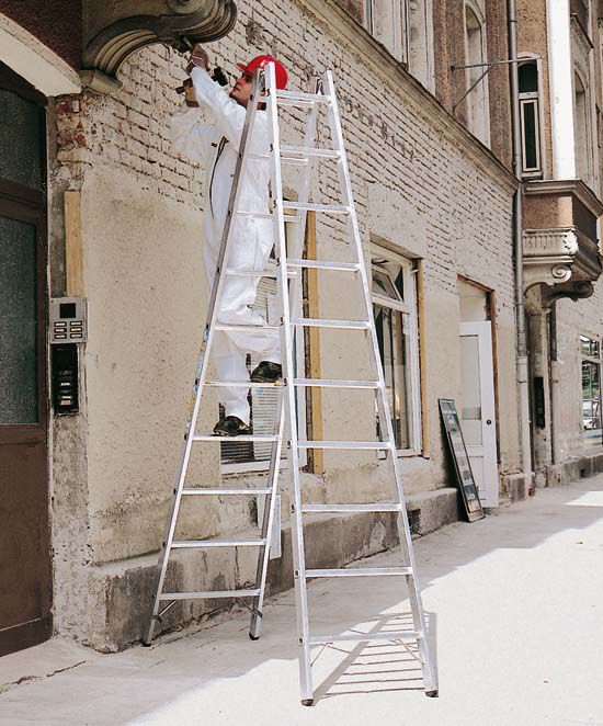 Produktbild Zarges Coni B Leichtmetall Stehleiter 2 x 4 Sprossen bild 3