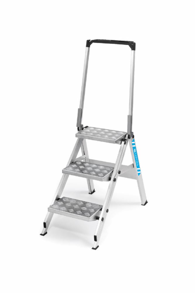 Produktbild Zarges Sicherheitstreppe Plazatec P ableitfähig 3 Stufen Standfläche 230 x 360 mm