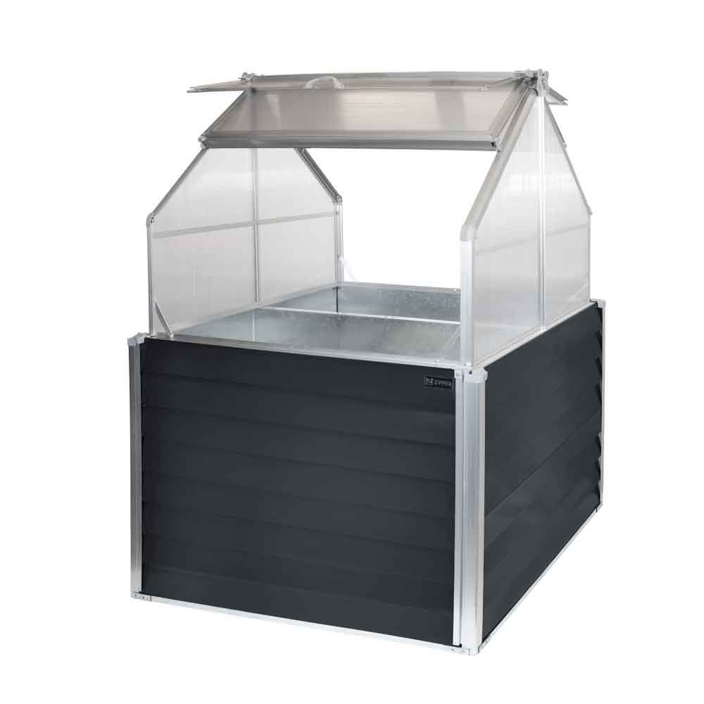 Produktbild Zipper Balkon Gewächshaus mit 2 Pflanzenschalen je 120 Liter bild 2
