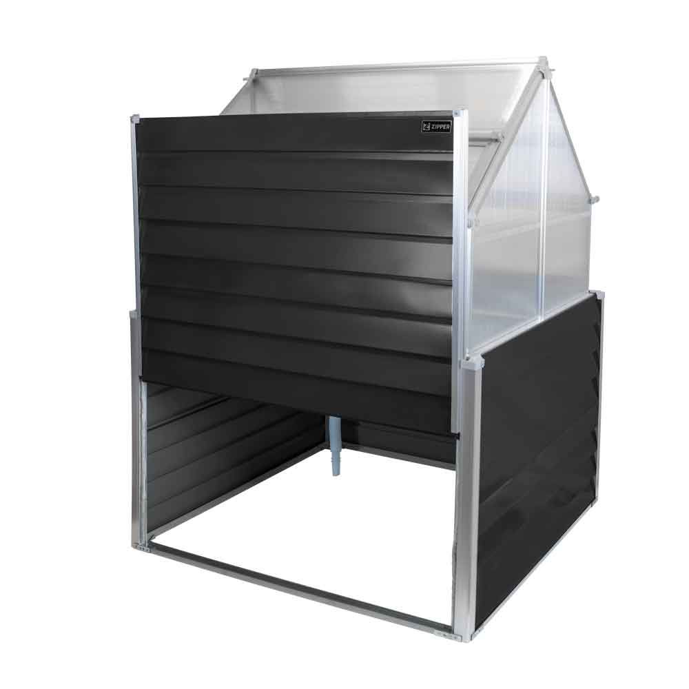 Produktbild Zipper Balkon Gewächshaus mit 2 Pflanzenschalen je 120 Liter bild 3