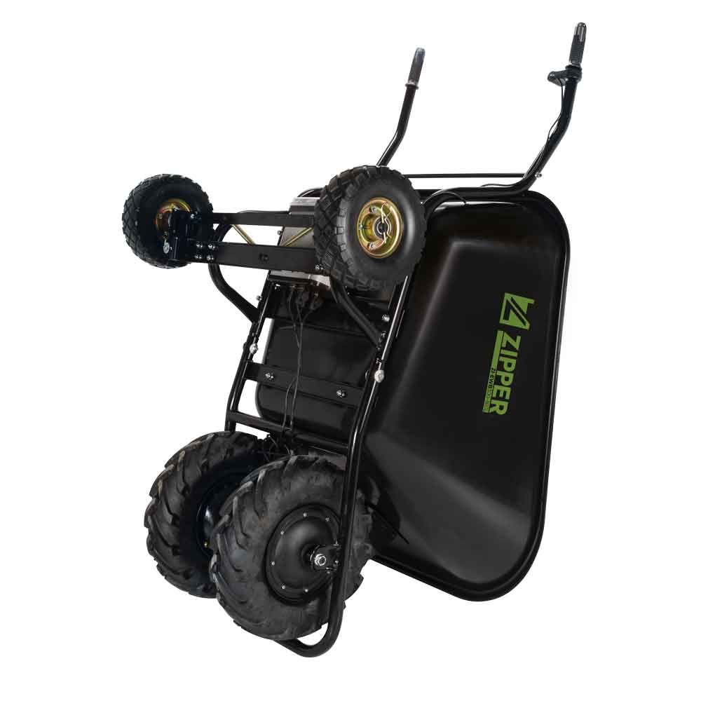 Produktbild Zipper Elektro Schubkarre bis 300 kg und 160 Liter Fassungsvermögen bild 3