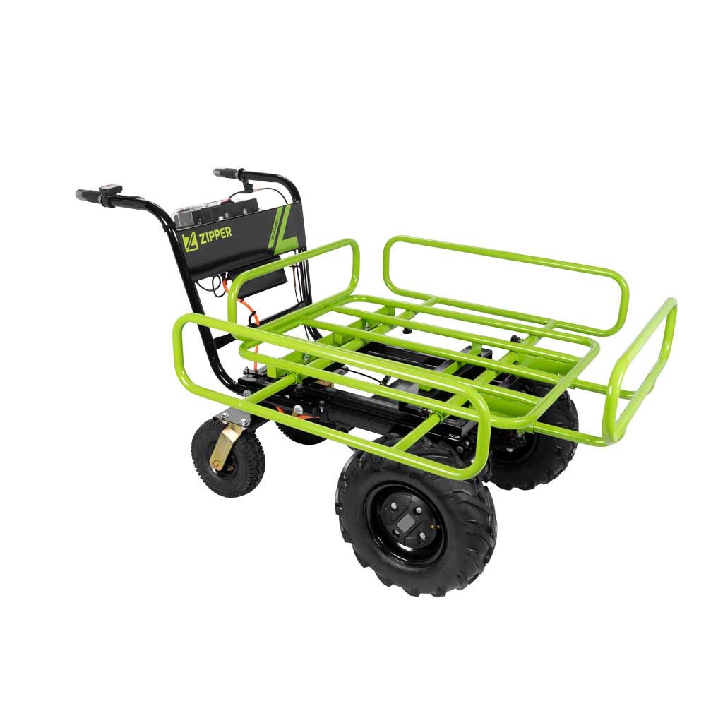 Produktbild Zipper Elektro Schubkarre bis 300 kg Tragkraft mit manueller Kippfunktion bild 2