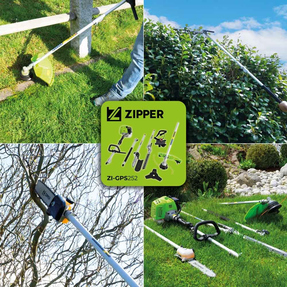 Produktbild Zipper Gartenpflege Set mit 3 Aufsetzköpfe und Verlängerungen bild 6