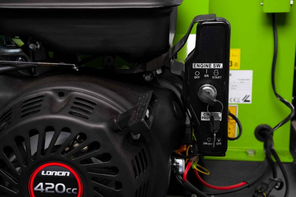 Produktbild Zipper Häcksler mit Benzinmotor und 2 Hackscheiben bild 5