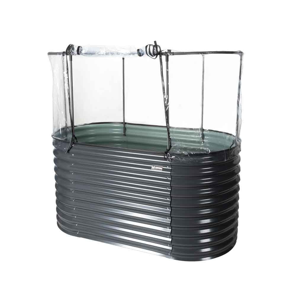 Produktbild Zipper Hochbeet mit Abdeckung Stahl 1600 x 800 x 820 mm