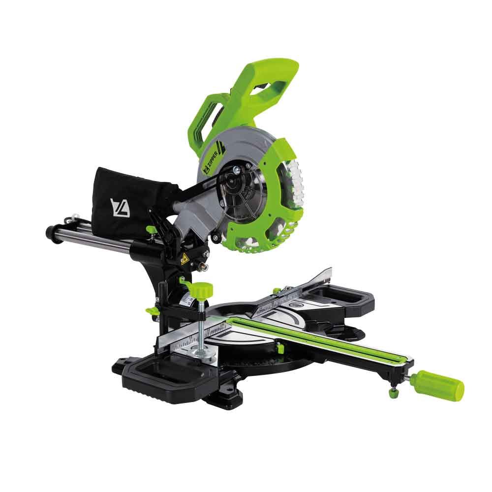 Produktbild Zipper Kappsäge elektrisch mit Laser und 2 Sägeblätter 210 mm