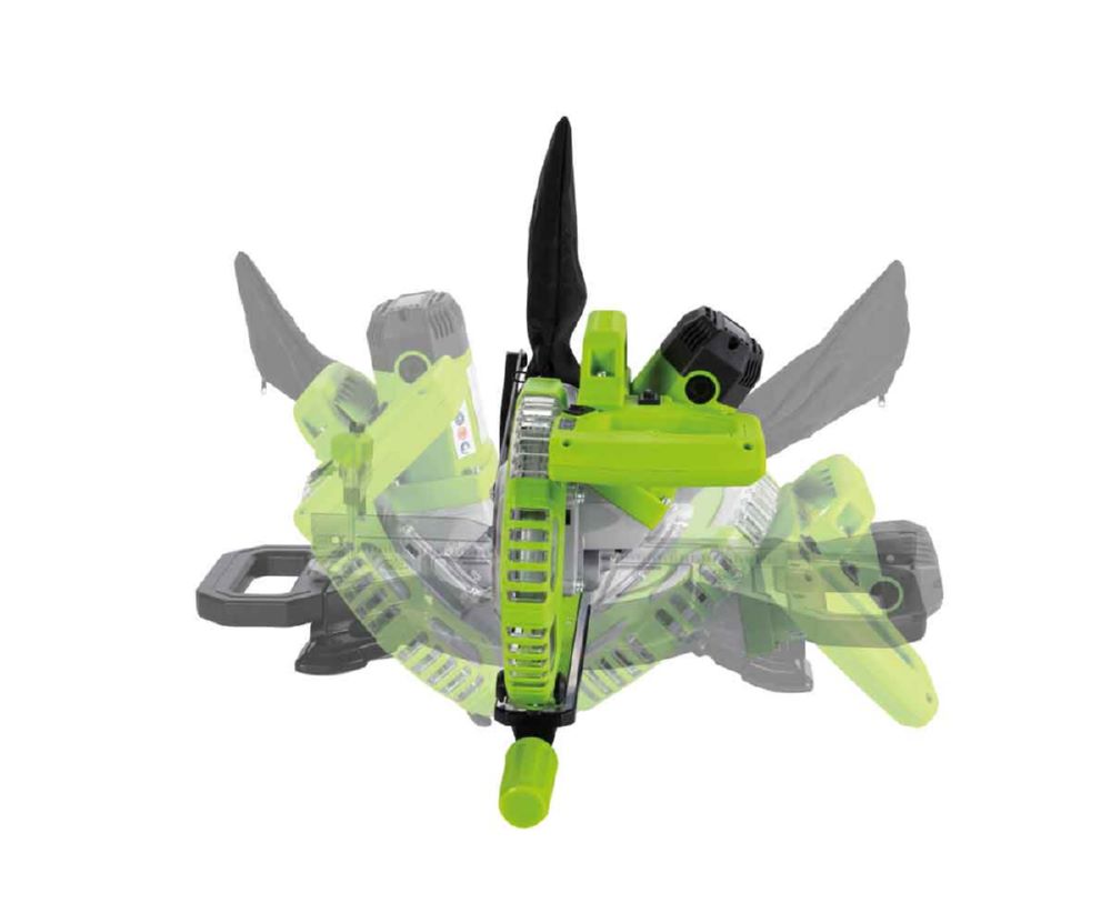 Produktbild Zipper Kappsäge elektrisch mit Laser und 2 Sägeblätter 210 mm bild 4