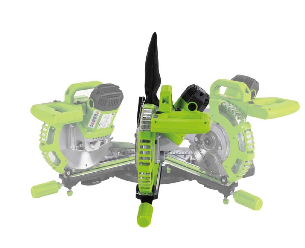 Produktbild Zipper Kappsäge elektrisch mit Laser und 2 Sägeblätter 210 mm bild 5