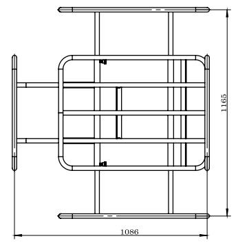 Produktbild Zipper Transportrahmen für elektrischen Schubkarren 1140 x 1060 x 200 mm bild 3